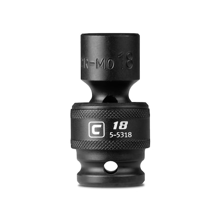 Capri Tools 1/2 in Drive 18 mm Universal Impact Socket 5-5318